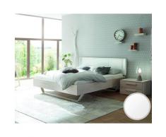 Hasena Wood-Line Massivholzbett Premium Slid/Obag 180x200 cm / Buche weiss lasiert, lackiert