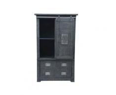 3S Frankenmöbel »Cosma« Massivholz Highboard I grau