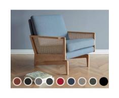 Kragelund »Egsmark« Sessel mit Holz-Armlehnen Stoff 245 Blau