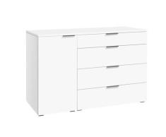 Hasena »Totrino« Kommode Korpis: 16-Anthracit / Front, Top: 10-Weiss