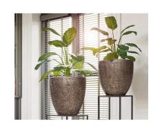 fleur ami »Coral« Outdoor Pflanzgefäß bronze patina – erhältlich in 4 Größen