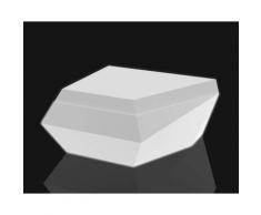 Vondom »FAZ« Outdoor Lounge-Hocker - LED Beleuchtung LED Weiss / B 90 x H 32 x T 85 cm