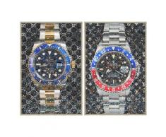 La Casa »Luxury watches« Glasbilder 40x60 cm 2er-Set gerahmt