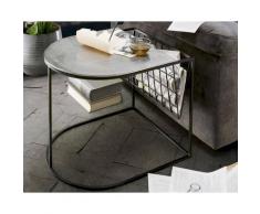 die Faktorei »Mali« Beistelltisch vernickelt Aluminium