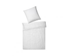 Elegante Casual Bettwäsche »Breeze« Weiß 7038-00 Bettwäsche / 200x200 cm / 2x 80x80 cm