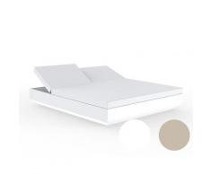 Vondom »VELA« Outdoor Daybed eckig mit 2 verstellbaren Rückenlehnen – erhältlich in 4 Farben