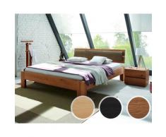 Hasena Oak-Line Massivholzbett Alpa/Corno 200x200 cm / Eiche cognac, gebürstet, geölt