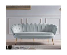 SalesFever »Arielle« Sofa hellgrau 3-Sitzer