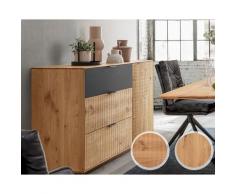 Massivholz »Lugano« Sideboard I mit Holzsockel – erhältlich in 12 Ausführungen
