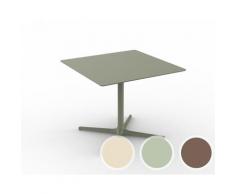 Resol »Toledo« Outdoor Tisch XL eckig Green Grey / 100x100 cm