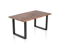 SalesFever »Wilson« Esstisch Akazie mit schwarzem Gestell 160x90 cm