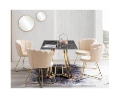 SalesFever »Arielle« Stuhl 2er-Set beige 70x85x66 cm