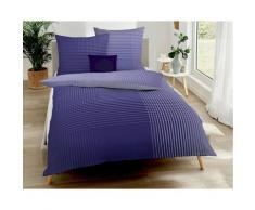 Kaeppel Mako-Satin Bettwäsche »Mapping« 257/65 violett 200x200 cm / 80x80 cm