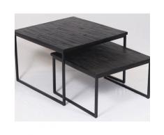 die Faktorei »Dua« Couchtisch 2er Set Teakholz