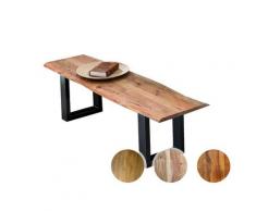 SIT Baumkante Massivholz Bank 26mm / Natur / schwarz