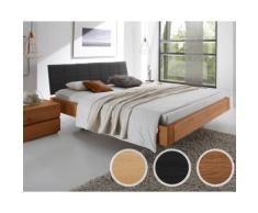 Hasena Oak-Line Massivholzbett Cora/Malta 180x200 cm Eiche graphit 20 cm