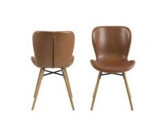 Actona »Batilda -A1« Esszimmerstuhl Lederlook