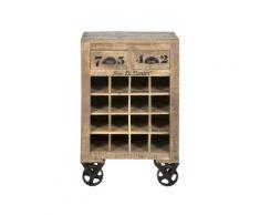 SIT »Rustic« Massivholz Mango Weinregal