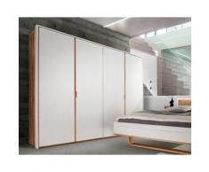 Forestales »Alabama« Wildeiche Kleiderschrank Weiß 3-türig