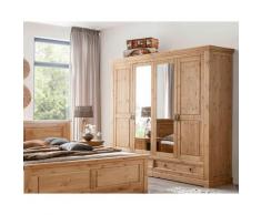 3S Frankenmöbel »Ramona« Massivholz Kleiderschrank SZ-0079 / 5-türiger Kleiderschrank