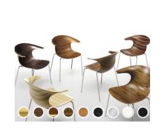 infiniti »LOOP« 3D Vinterio 4 Legs Designer-Stuhl AC01 verchromt / LV05