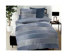 Kaeppel Mako-Satin Bettwäsche »Mapping« 255/01 blau – erhältlich in 4 Größen