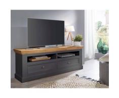 3S Frankenmöbel »Country« Massivholz Lowboard ll grau WZ-0133 / B 169 x H 63 x T 42 cm