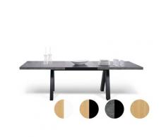 TemaHome »Apex« Esstisch Mit Auszug / Beton - Schwarz