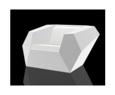 Vondom »FAZ« Outdoor Lounge Sessel - LED-Beleuchtung LED RGB / B 120 x H 70 x T 100 cm