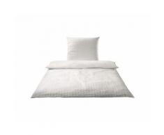 Elegante Seersucker Bettwäsche »Chelsea« Wollweiß 7013-70 Bettwäsche 200x220 cm / 2x 80x80 cm