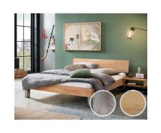 Hasena Pronto »Lodi« Massivholzbett 120x200 cm / Wildeiche natur, gebürstet, geölt / 20 cm