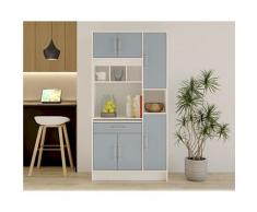 TemaHome »Louise« Küchenschrank Weiß mit Celadon Grey