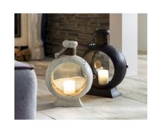 die Faktorei »Vintage« Laterne Used-Look Weiss / 30x40x20 cm