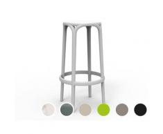 Vondom »BROOKLYN« Outdoor Barstuhl 76cm / Lackiert Hochglanz / White