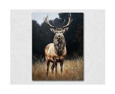 La Casa »Hirsch im Wald« Ölbild 90x120 cm