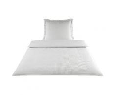 Elegante Mako-Satin Bettwäsche »White House« Weiß 2280-00 Nackenrolle 40x15 cm