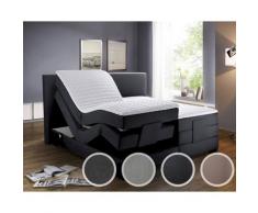 Winkle »Aragon« Boxspringbett Bettkasten / 160x200 cm / ohne Matrazen / Stoff Anthrazit 9549