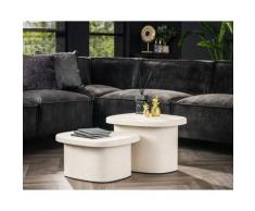 designline »stone organic« Couchtisch 2er-Set in Marmorverbundstoff