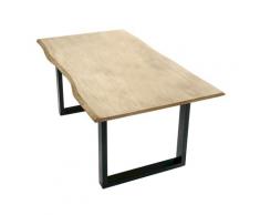 SIT Baumkante Massivholz Esstisch gekälkt – erhältlich in 2 Größen