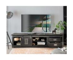 3S Frankenmöbel »Cosma« Massivholz TV Board II grau – erhältlich in 1 Größen