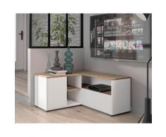 TemaHome »Angle« TV-Schrank 90 Weiß mit Eiche 90x45x90 cm