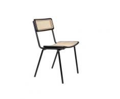 Zuiver »Jort« Stuhl schwarz/natur