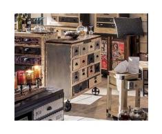 Taste of India Unikat-Schubladenkommode mit Rollen 12