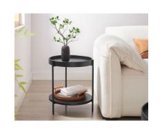 SalesFever »Ivy« Beistelltisch schwarz 44x49x44 cm