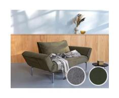 Innovation »ZEAL« Design-Sofa 515 Nist Blue / Bow Eiche lackiert