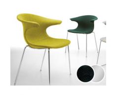 infiniti »LOOP« 4 Legs gepolstert Designer-Stuhl – erhältlich in 132 Ausführungen