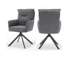 SalesFever »Linus« Armlehnstuhl mit Drehfunktion anthrazit 60x93x67 cm