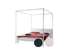 Hasena »Cileno« Himmelbett 140x200 cm / Anthracit / Kul smoke / Anthracit