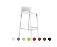 Vondom »AFRICA« Outdoor Barstuhl Sitzhöhe 66 cm / Basic Matt / Ecru