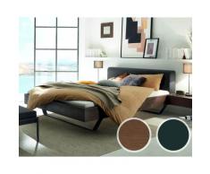 Hasena Oak-Line Wild Massivholzbett Slid/Ceneri 160x200 cm / Wildeiche coffee, gebürstet, geölt